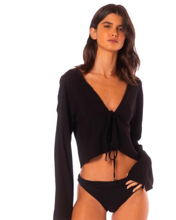 Macadamia - Cover Up Crop Top 50255