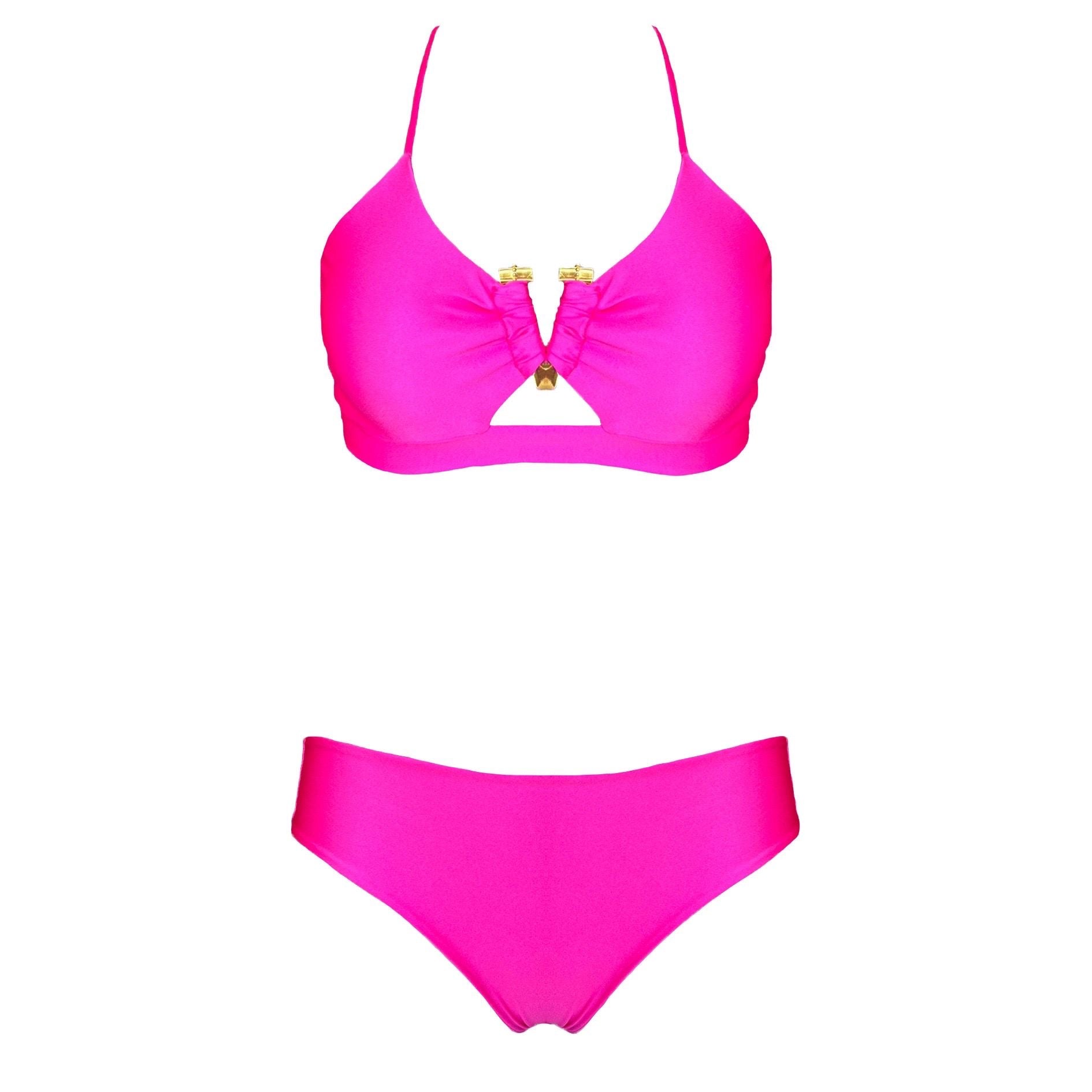 Yekas -  Agios High Fuchsia Two Pieces