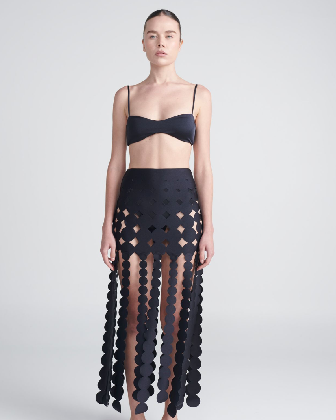 Ancora - Grain Shadow Black Skirt