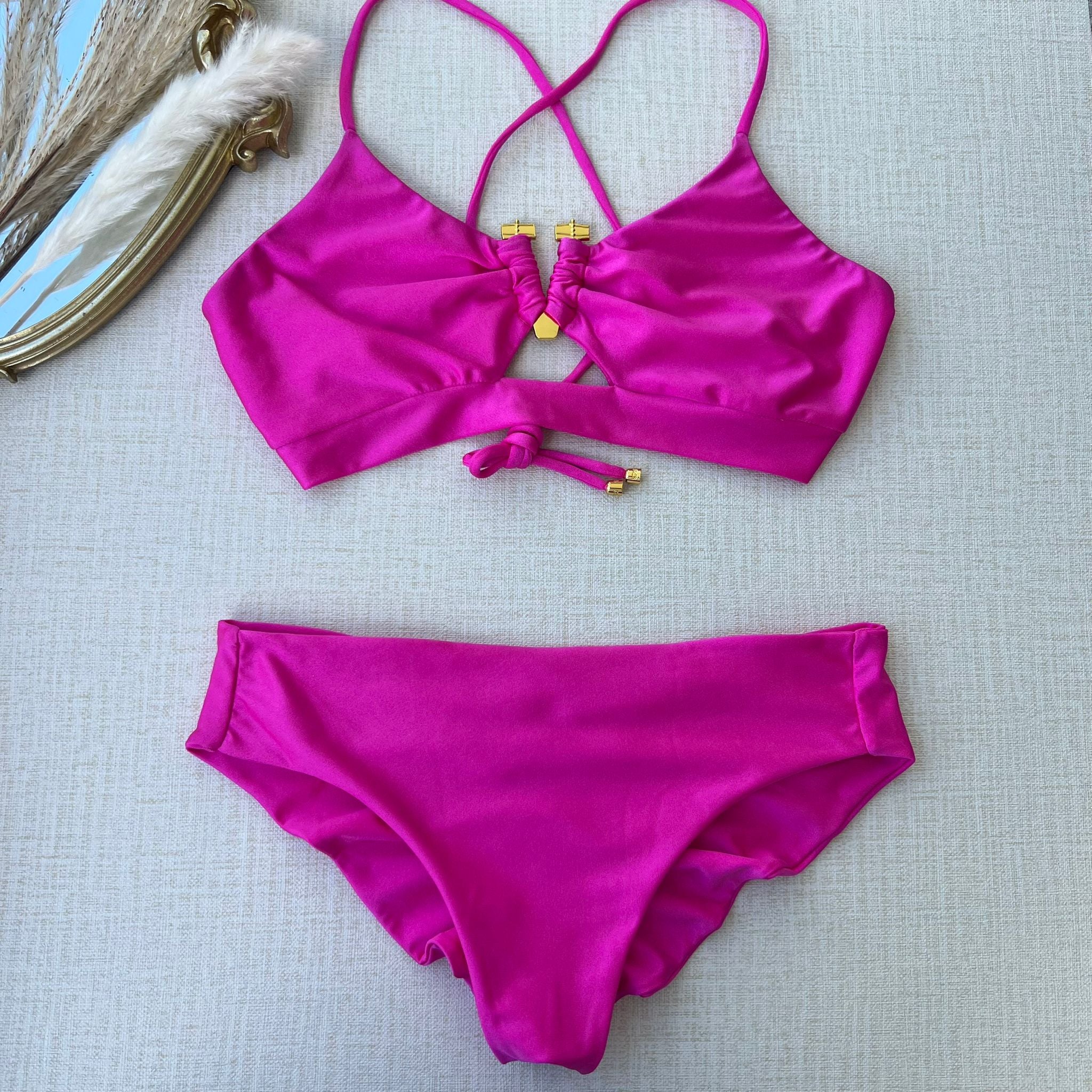 Yekas -  Agios High Fuchsia Two Pieces