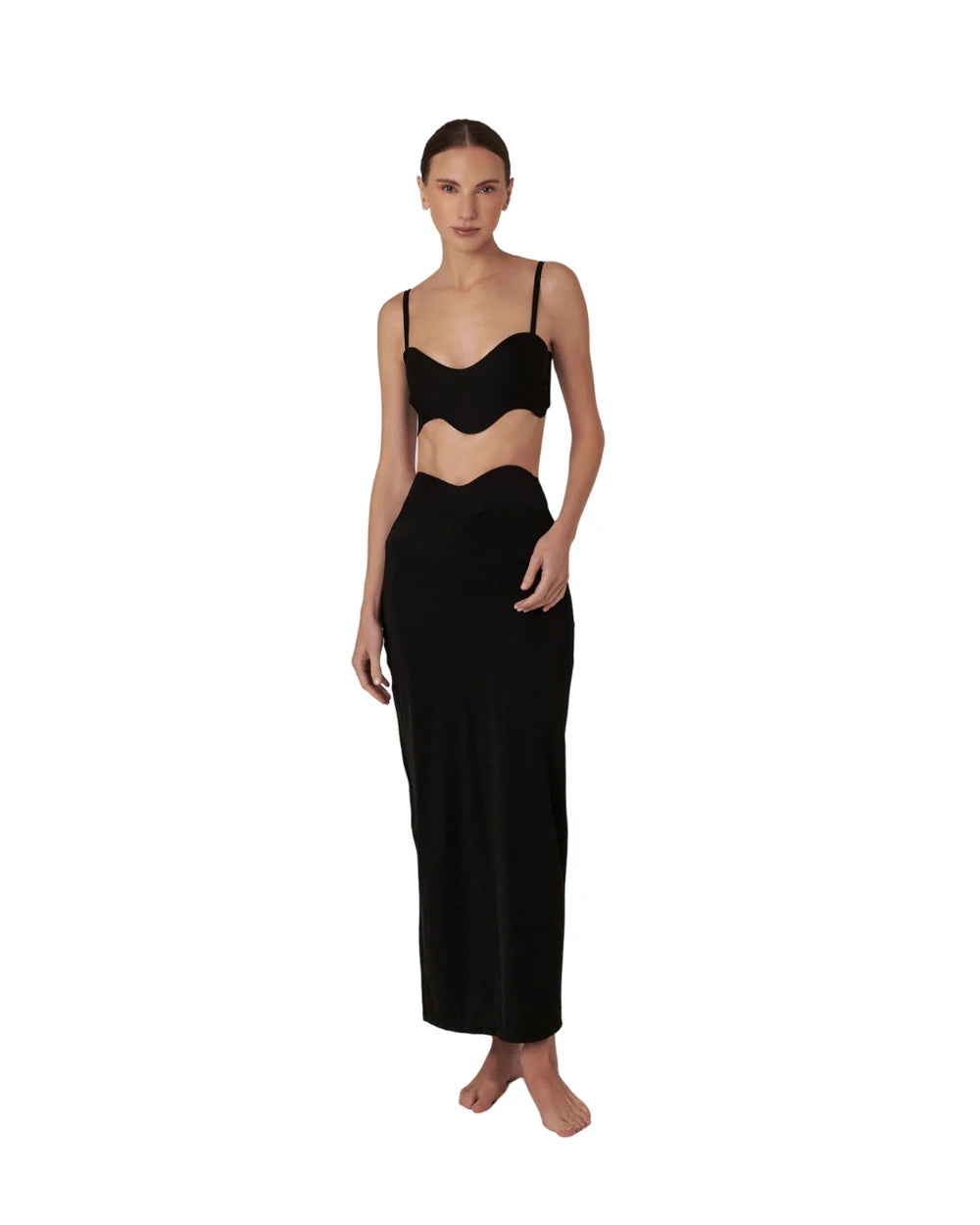 Bahia Maria - Wave Black Skirt