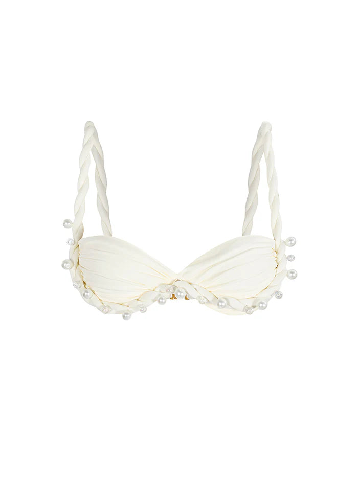 Bahia Maria - Olivia Ivory Pearls Top